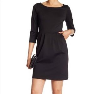 THE VANITY ROOM knit ponte pocket dress 2 sizes